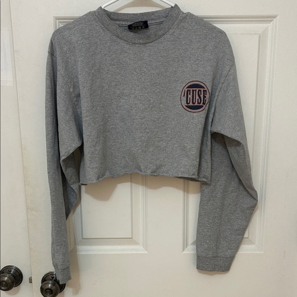 Jansport Tops - Jansport Syracuse University, Q cropped T-shirt, size medium, gray cotton